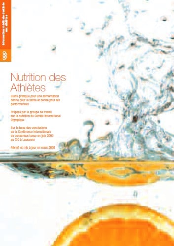 guide nutrition athlètes
