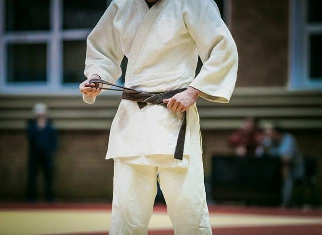 Judoka sur un tatami